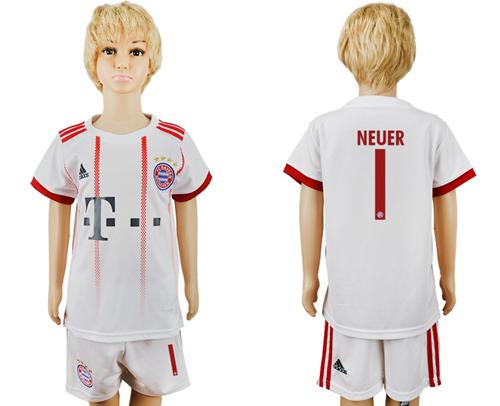 Bayern Munchen #1 Neuer SEC Away Kid Soccer Club Jersey - Click Image to Close
